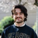Portrait of Joe Clifford outside in the Kemper courtyard